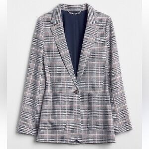 Gap Modern Plaid Blazer
